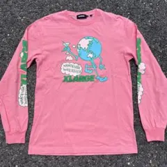XLARGE 地球プリント ロンT