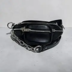 極美品❤️ alexanderwang ボディバッグ ファニーパック ミニ レザー 2026年最新】Alexander Wang レディース ボディバッグ・ウエストポーチ