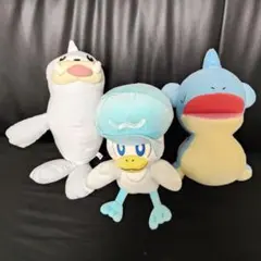 【3点セット】ポケモン ぬいぐるみ（クワッス・パウワウ・ラプラス）