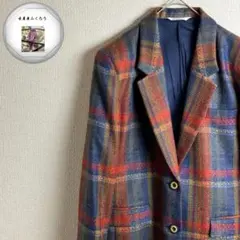 テーラードジャケット チェック