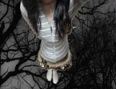 y2k 姫ギャル NANA 平成ギャル 平成 グランジ ボーダージップパーカー