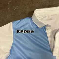 Kappa 水色・白 長袖ポロシャツ