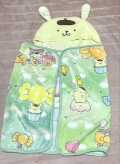 ポムポムプリン フード付きブランケット 着る毛布 サンリオ