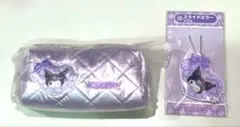 【値下げ】サンリオ当たりくじ⑮ポーチ クロミ&⑳スライドミラー クロミ