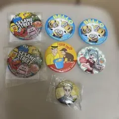 セサミストリート・ミニオン 缶バッジ7個セット