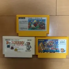 ファミコンソフト3本セット 　スーパーマリオ・スーパーマリオ3・ドクターマリオ