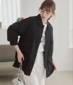 OLUN バルーンショートデニムジャケット ブラック OLUN デニムジャケット gジャン balloon short denim jacket/バルーン