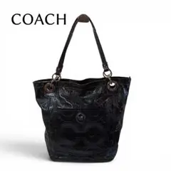 COACH 14967 ジュリア トートバッグ オプアート レザー 通勤通学 