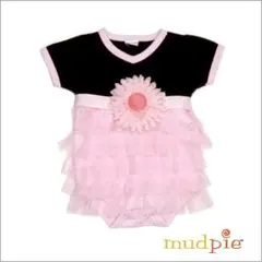 ❤︎マッドパイ❤︎新品❤︎プリンセス　シフォン　お花　ロンパース　0-6M❤︎のサムネイル