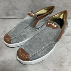 デッキシューズ スリッポン