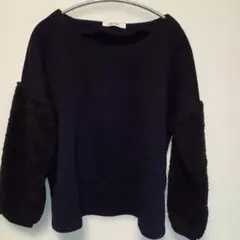 BACK NUMBER ネイビー 長袖トップス M