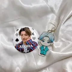 超特急 アロハ Joker アクリルチャーム 缶バッジ