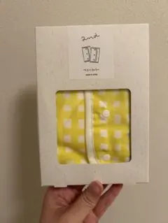 抱っこ紐カバー チェック柄 イエロー