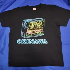 沖縄 スパム ネオンカラー Tシャツ 黒 Mサイズ United Athle