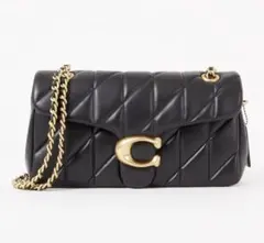 COACH タビー ショルダー バッグ 26・キルティング　マトラッセ　ゴールド