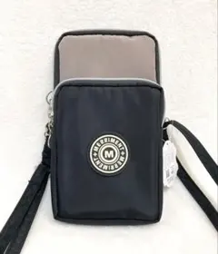 SANMOTO ミニショルダーバッグ ベージュ×ブラック
