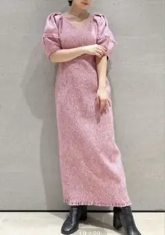 【美品】Lily Brown ツイードワンピース リリーブラウン
