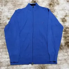 TOMMY HILFIGER ジップアップニットセーター USED 古着のサムネイル