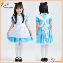 w001S アリス コスプレ コスチューム 100 衣装 女の子 キッズ 子供