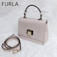 FURLA アリーチェ 2way バッグ A4可 鍵付 レザー 白系 自立 - メルカリ