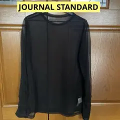 JOURNAL STANDARD 長袖 シアーカットソー ブラック日本製のサムネイル