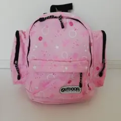 OUTDOOR PRODUCTS キッズ リュック ピンク　ティアラ　宝石柄のサムネイル