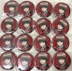 銀魂　マルイポップアップ　片面花柄和装　缶バッジ　沖田総悟　16点