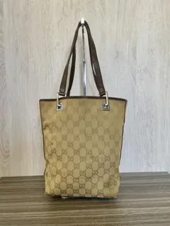 GUCCI グッチ GGスプリーム トートバッグ PVC レザー ベージュ - メルカリ