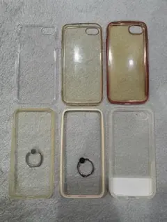 iPhone用クリアケース6個セット