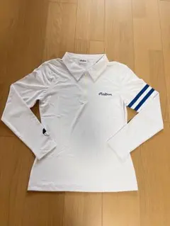 マルボンゴルフ】半袖ニットシャツ Sサイズ アイボリー ゴルフウェア