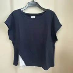 プラステ PLST フレンチスリーブ レイヤード カットソー ネイビー サイズ2のサムネイル