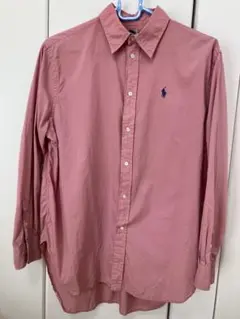 【美品】ポロ・ラルフローレン長袖シャツ ピンク