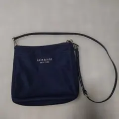 ケイト・スペード　ネイビー　紺　ナイロン　ショルダーバッグ