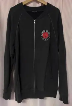 OZONE ROCKS XL グレー ジップアップトレーナー