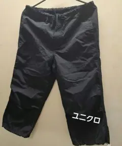 ユニクロ ブラック 七分丈 ボトムス レディース