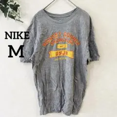 Nike 【M】ナイキ カレッジロゴ風 Tシャツ グレー バスケットボール