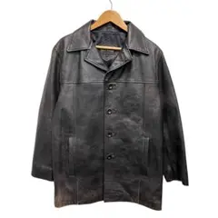 wind armour フランス製 レザージャケット ダークブラウン