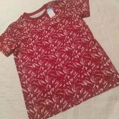 柄 Tシャツ クルーネックT レッド 吸水速乾 DRY