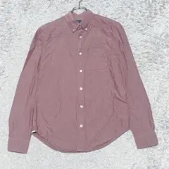 GAPコットンシャツトップス長袖（XS）レッド系