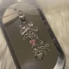 No.377ビーズストラップ ハンドメイド 韓国 推し活 ピンク コレクトブック