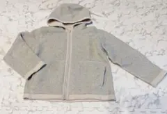 フリース グレー パーカー 超軽量