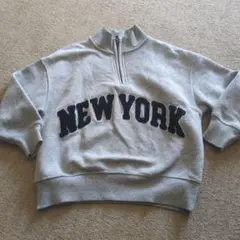 ZARA グレー ハーフジップ トレーナー 120