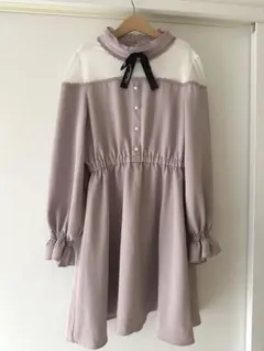 140 150｜PINKHUNT 肩チュール切替ワンピース 7551K 美品