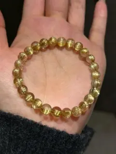 ⭐︎【天然】タイチンルチルクオーツ ブレスレット 7.2mm 13.4g