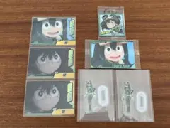 ヒロアカ 蛙吹梅雨 コレクターズカード ウエハース アクリルスタンド 7点セット