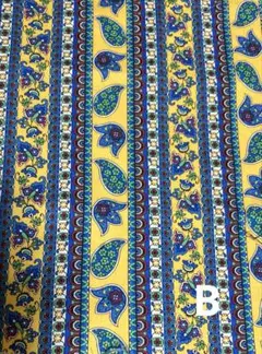 ハギレ青系　4枚　綿生地ハンドメイド　手作り小物