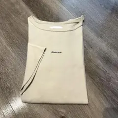remer リメール ルーズベーシックオーバー刺繍T ライトグレー Tシャツ