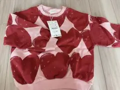 ZARAハート柄トレーナー 116cm