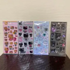 サンリオキャラクターズ キラキララインストーン シール 4枚セット