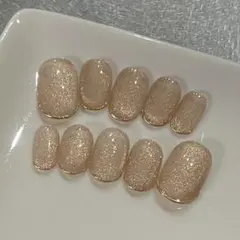 【現品】⑩ピンク　マグネット　ゴールド　ミラーフレンチ